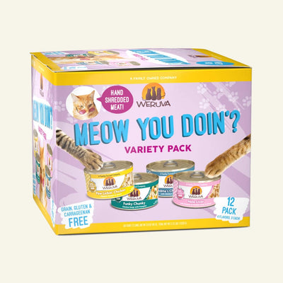 Weruva Cat Meow Ya Doin 3 oz. Variety Pack 12 ct