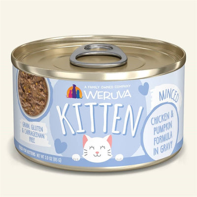 Weruva Kitten Chicken, Tuna & Pumpkin Formula in Gravy 3 oz. 12 ct