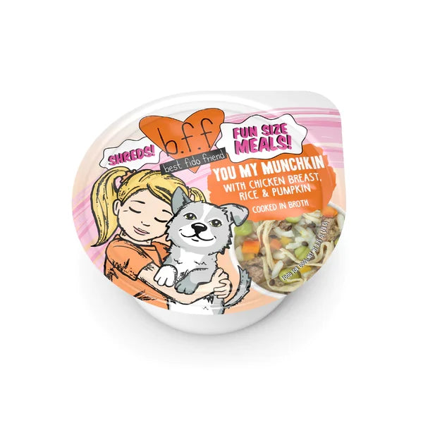 Bff Dog You My Munchkin Chicken Rice & Pumpkin Cup, 2.7 oz 12 ct