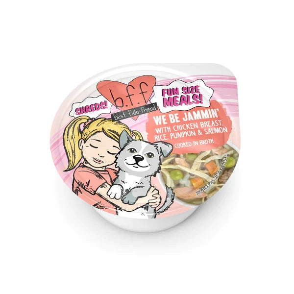 Bff Dog We Be Jammin' Chicken, Rice, Pumpkin & Salmon Cup, 2.7 oz 12 ct