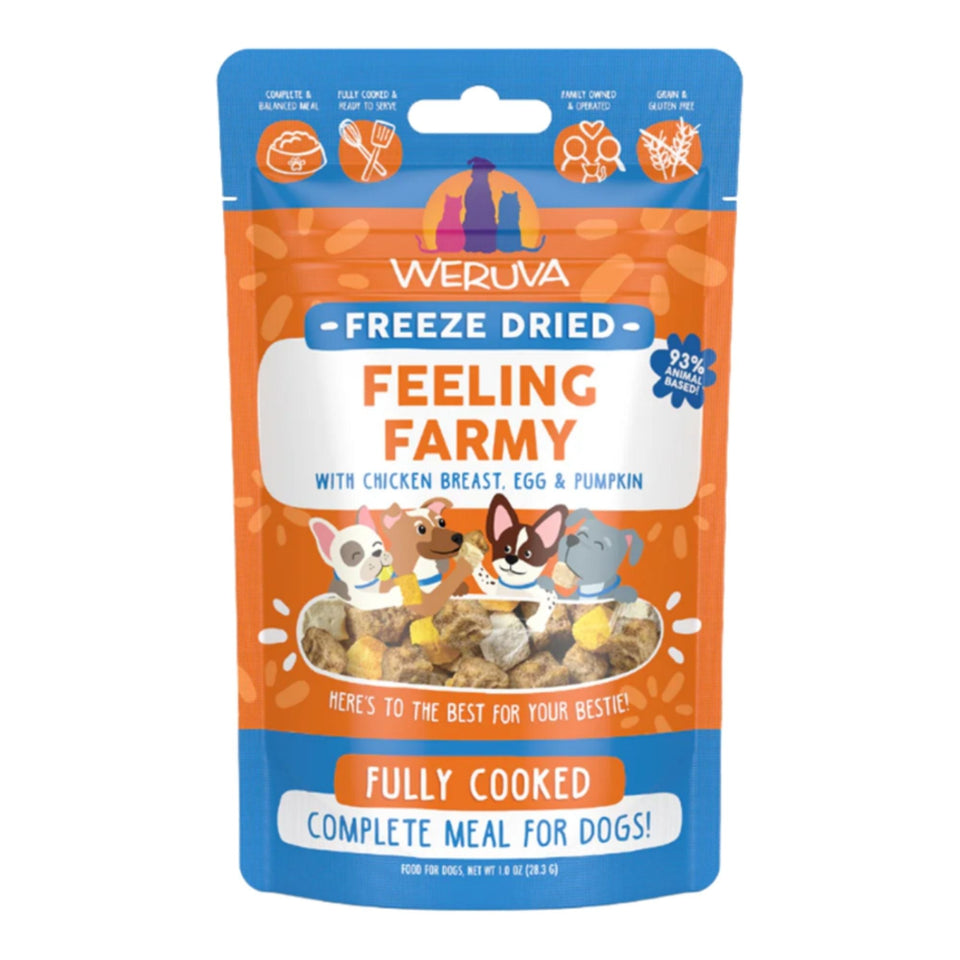 Weruva Dog Freeze-Dried Feeling Farmy Food 1oz. (Case of 12)