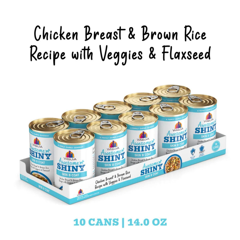 Weruva Dog Shiny Chicken & Veggie 14oz. (Case of 10)