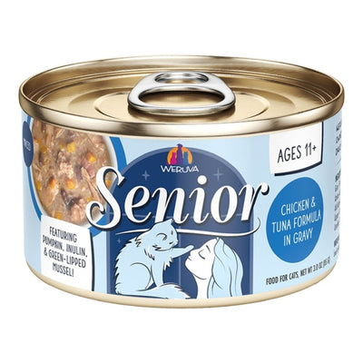 Weruva Cat Senior Chicken & Tuna Formula in Gravy, 3 oz 12 ct - Pets Perfect