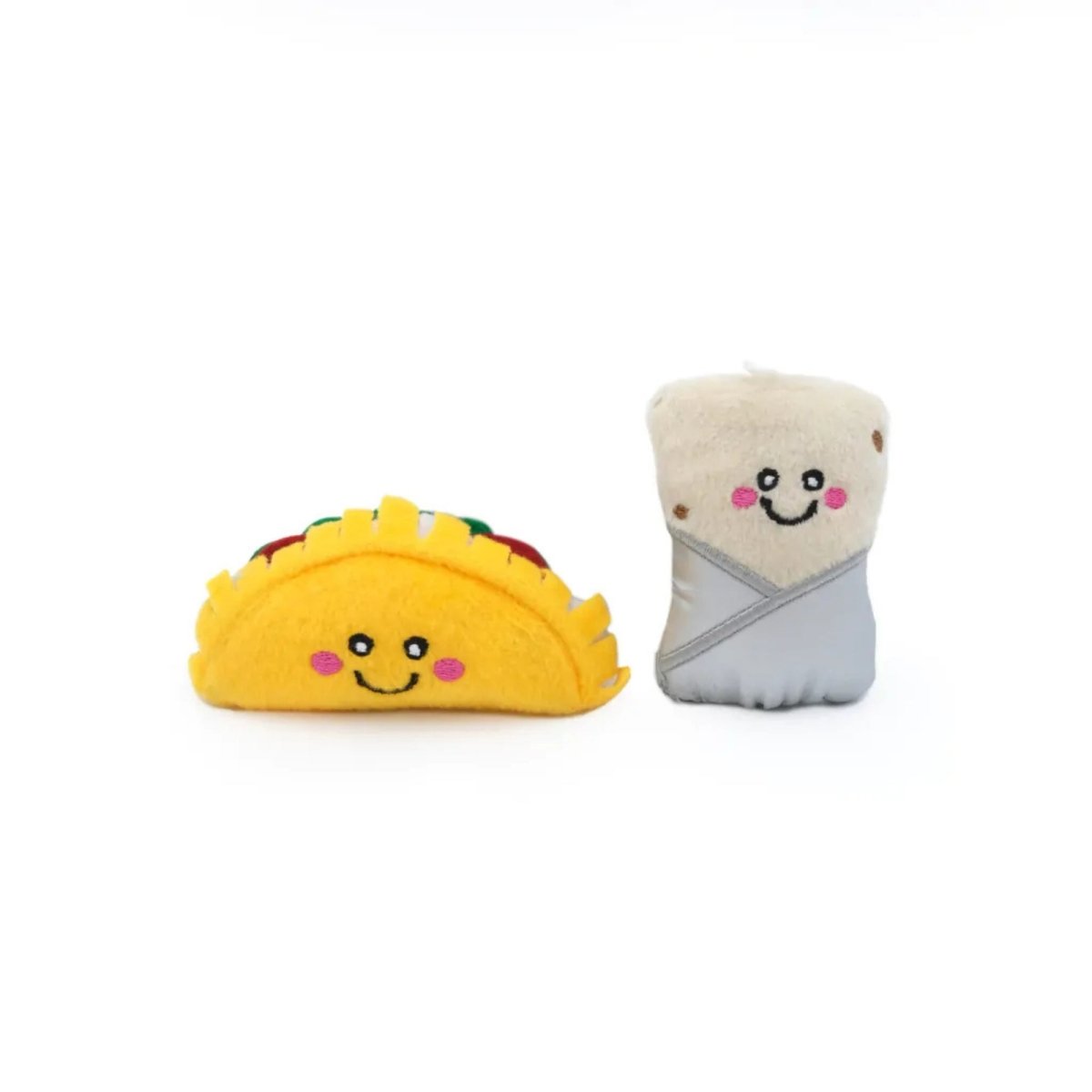 Zippyclaws Nomnomz Taco And Burrito Catnip Small - 2 Pk - Pets Perfect