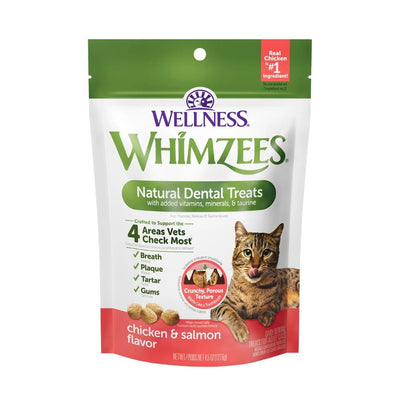 Whimzees Cat Dental Cat Treat Chicken Salmon 4.5 oz