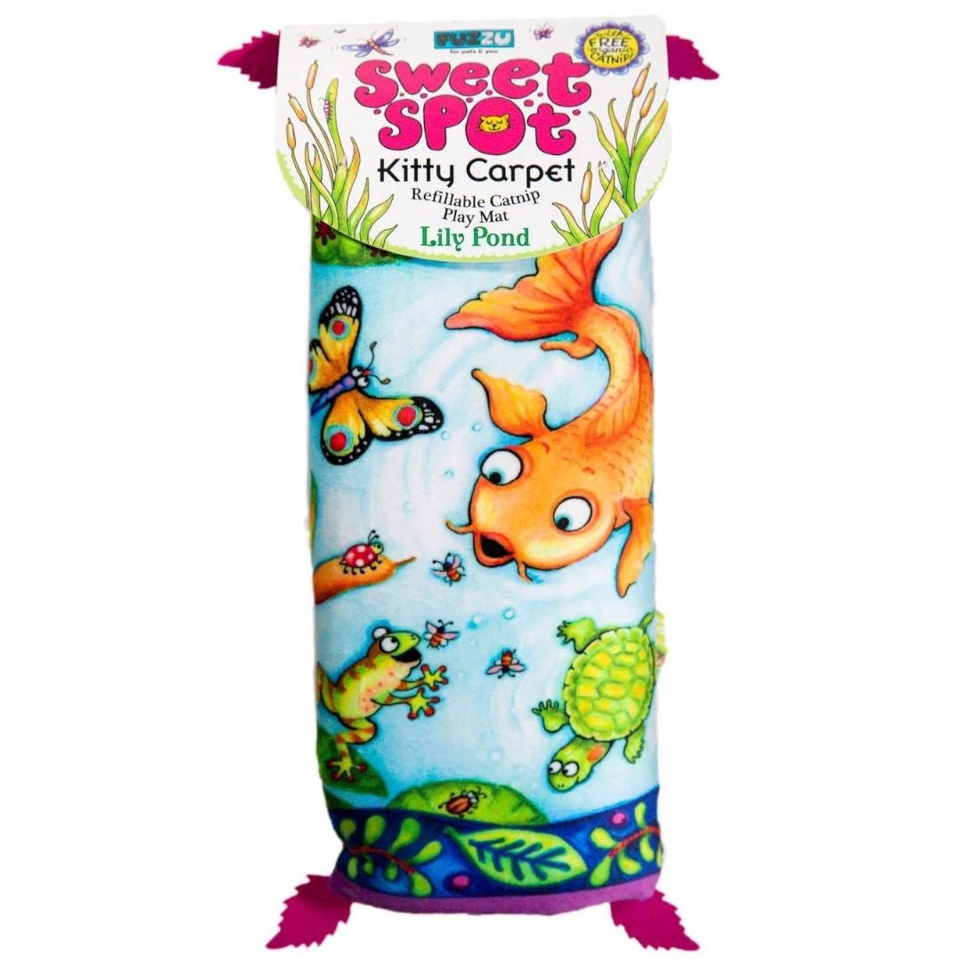 Fuzzu Sweet Spot Kitty Carpet - Lily Pond - Pets Perfect