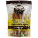 Earth Animal No - Hide 11" Peanut Butter Chew – Rawhide - Free | 2 - Pack - Pets Perfect