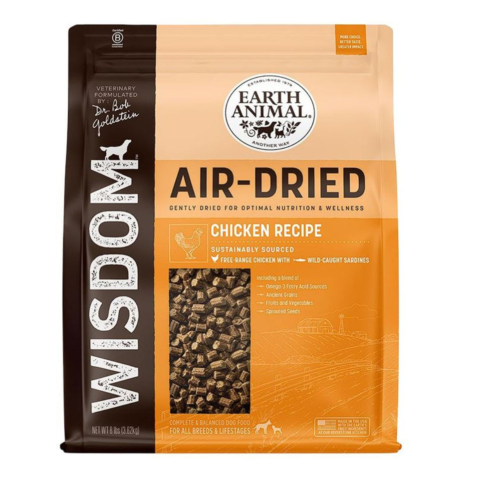 Earth Animal Dog Wisdom Air-Dried Chicken 8 lb
