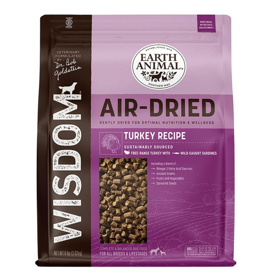 Earth Animal Dog Wisdom Air-Dried Turkey 8 lb