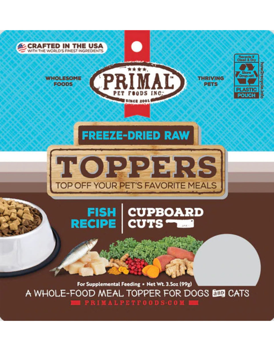 Primal Freeze-Dried Cupboard Cuts Toppers Fish 3.5 oz