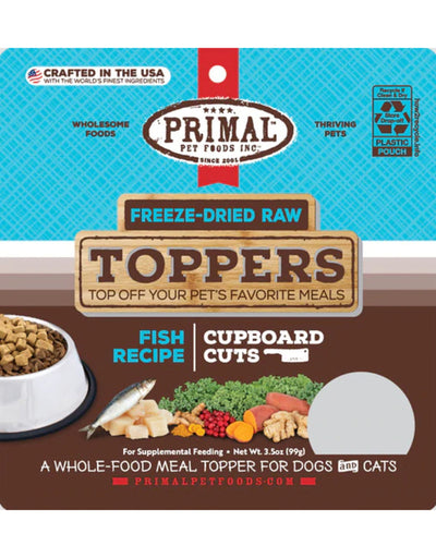 Primal Freeze-Dried Cupboard Cuts Toppers Fish 3.5 oz