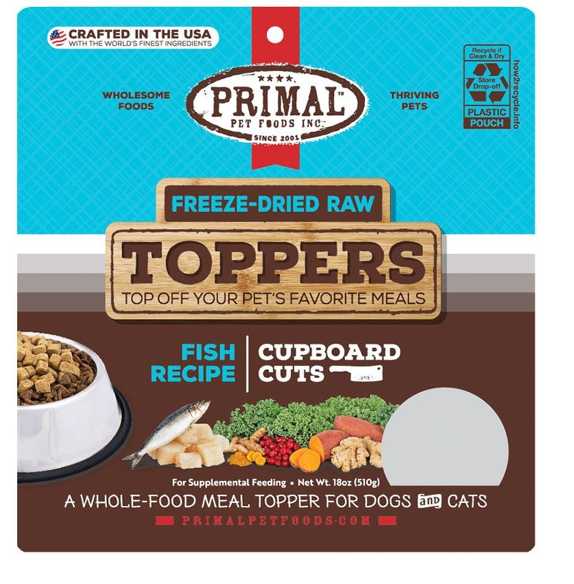 Primal Dog-Cat Fd Raw Topper Cupboard Cuts Pork 18 oz