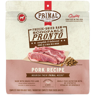 Primal Dog Freeze-Dried Pronto Pork, 7 oz