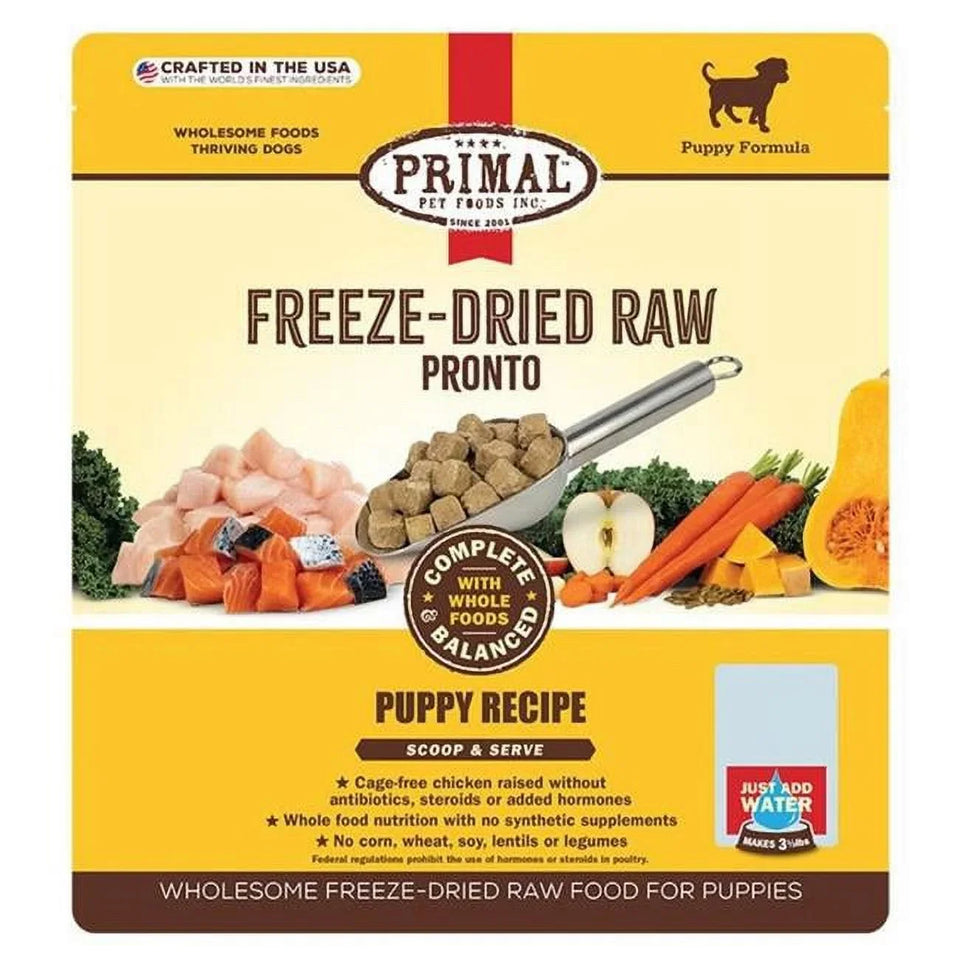 Primal Dog Freeze-Dried Pronto Puppy Chicken Salmon, 7 oz