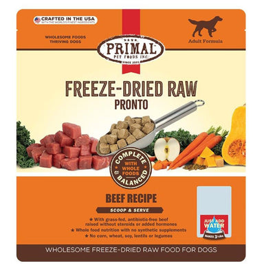 Primal Dog Freeze-Dried Pronto Beef, 25 oz
