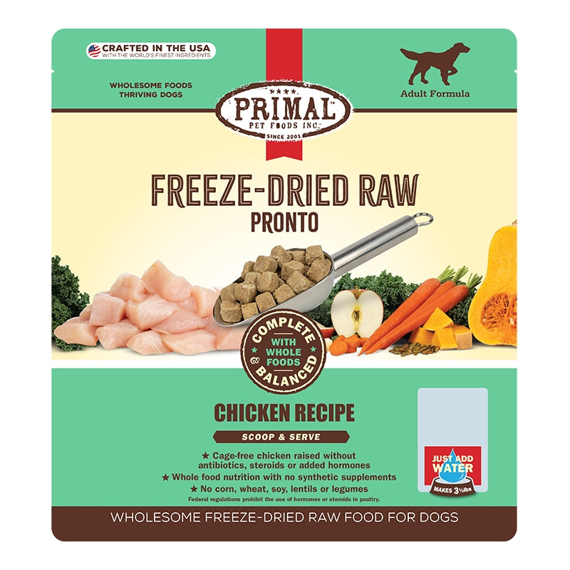 Primal Dog Freeze-Dried Pronto Chicken, 25 oz