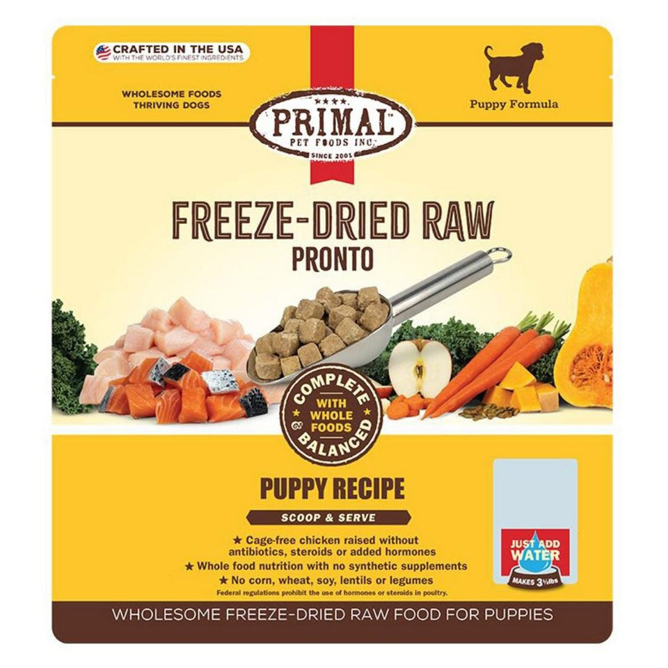 Primal Dog Freeze Dried Pronto Puppy Chicken Salmon, 25 oz - Dog Food Freeze Dried