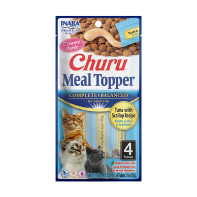 Inaba Churu Meal Topper Wet Cat Food Topper, Tuna & Scallop, 2 oz