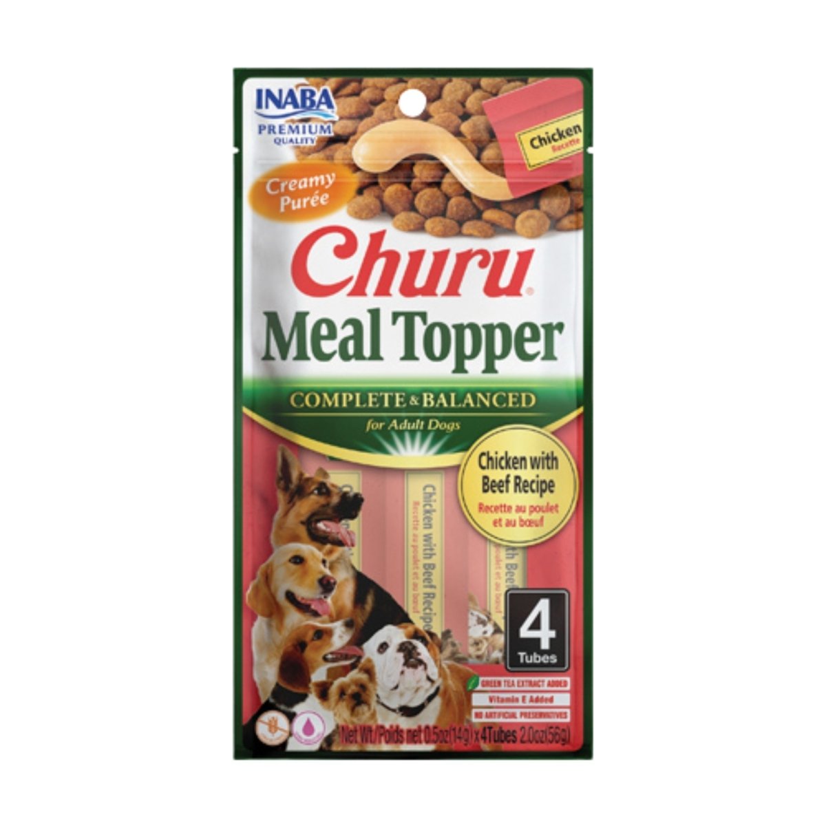 Inaba Churu Meal Topper D 2oz./6 Chicken Beef - Pets Perfect