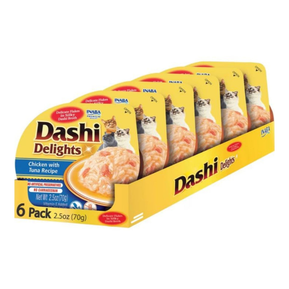 Inaba Dashi Delights Flakes In Broth Chicken/Tuna 2.5oz. (Case of 6)