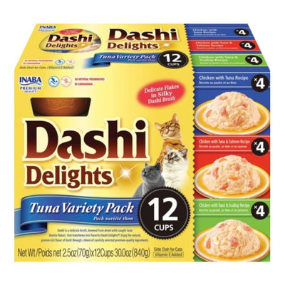 Inaba Dashi Delights Cat Food Topper - Tuna Variety, 2.5 oz (12 ct)