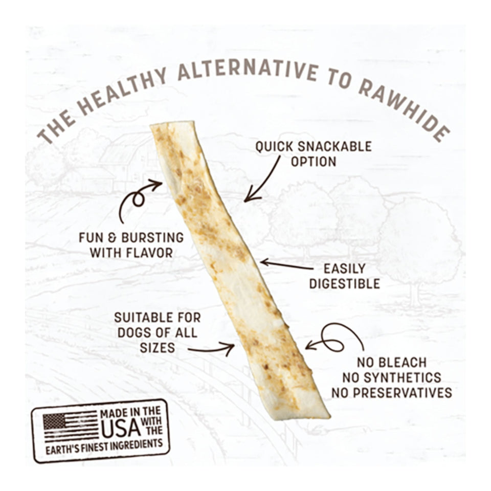 Earth Animal Dog No - Hide Original Collection Beef Strips Value Pack - 10 Pack