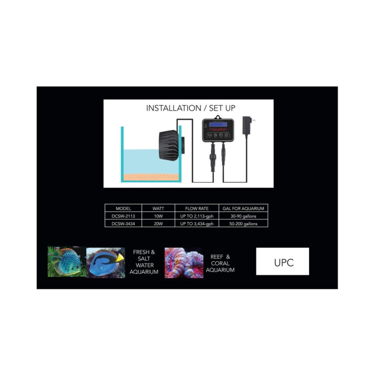 Aquatop Forza DC Wave Maker Pump 1ea/20 W, 3434 GPH - Pets Perfect