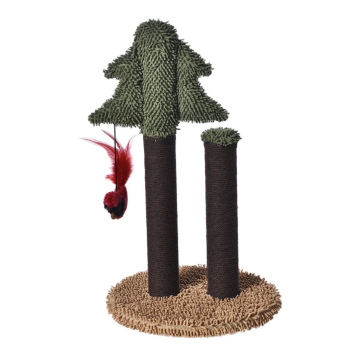 Max & Marlow Pine Tree Scratching Posts w/ Toy 1ea/20.5 in. - Pets Perfect