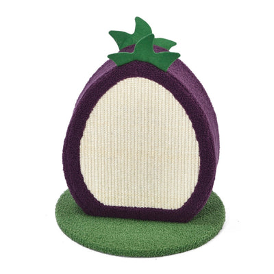 Max & Marlow Apple Novelty Cat Scratcher Plum, 1ea