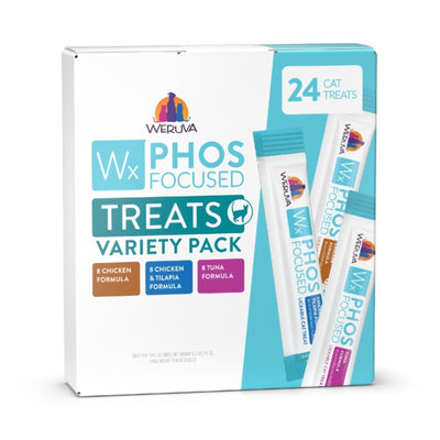 Weruva Cat Wx Phos Focused Lickable Cat Treat 0.5oz. Variety Pack - (Case of 24)