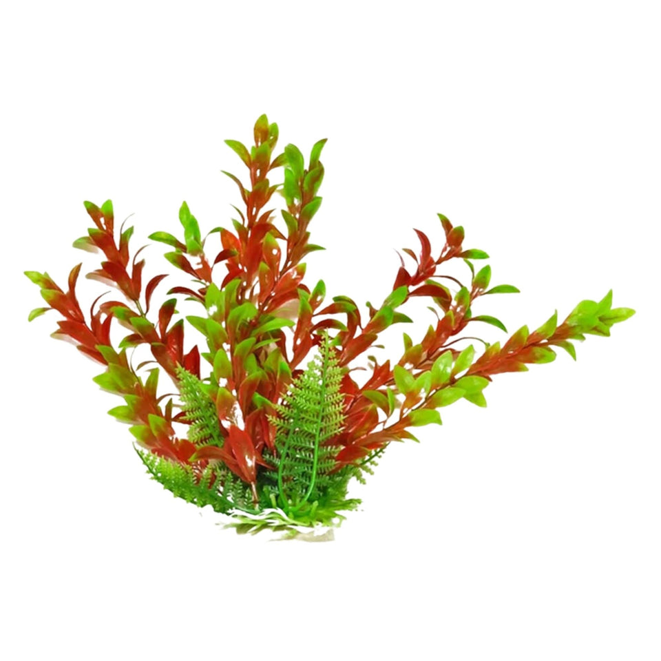 Aquatop Hygro Aquarium Plant with Weighted Base Green; Red 9 in Default Title