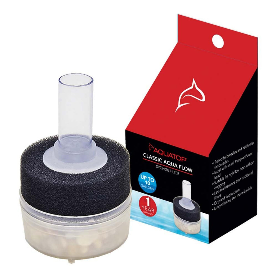 Aquatop Classic Aqua Flow CAF-10 Internal Sponge Filter Black Default Title