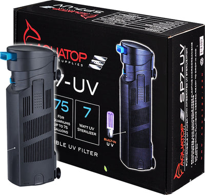 AquaTop Internal SP7UV Submersible UV Aquarium Filter Jet Black