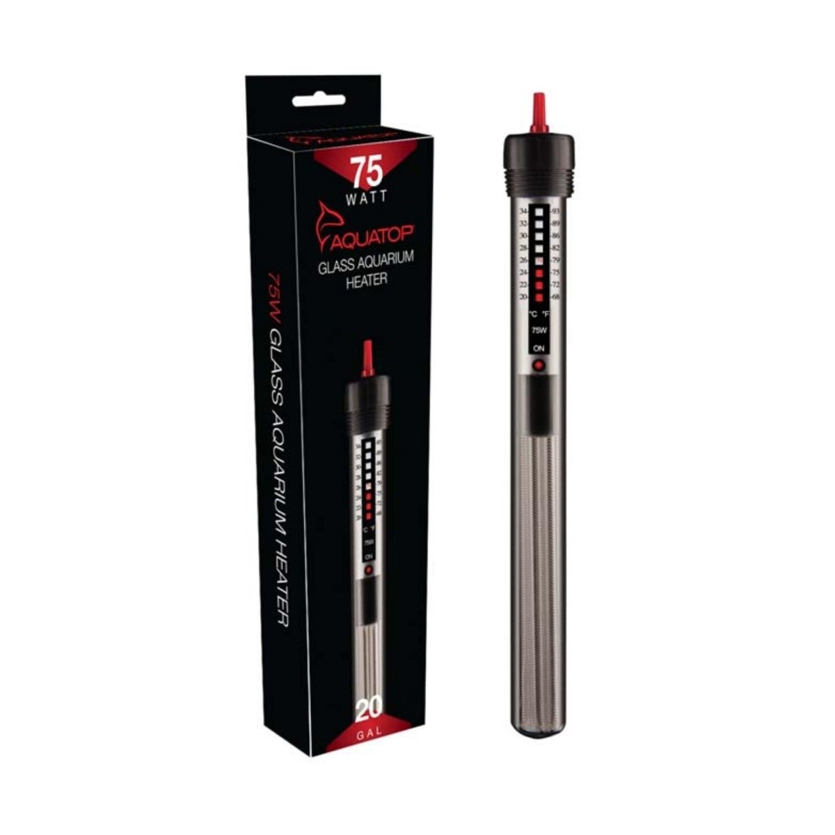 Aquatop Submersible Glass Aquarium Heater 1ea/75 W - Pets Perfect