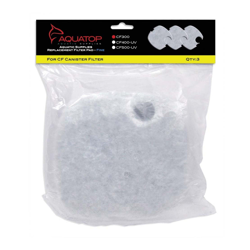Aquatop Replacement Filter Sponge for CF Series Filters For CF-300 White 3 Pack Default Title