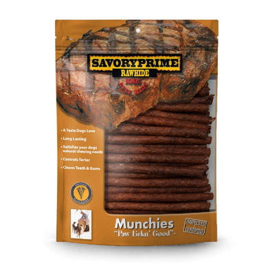 Savory Prime Munchie Sticks Dog Treat Beef, 5 in, 100 ct - Pets Perfect