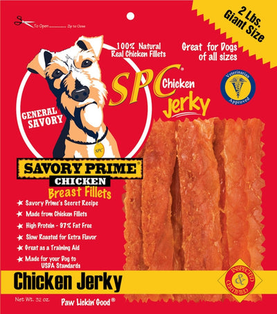 Savory Prime SPC Jerky Dog Treats Chicken, 32 oz - Pets Perfect