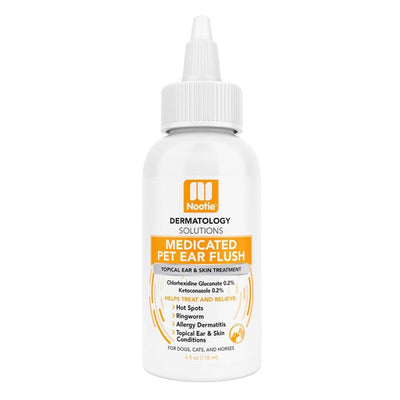 Nootie Dog Dermatology Solutions Medicated ear Flush 4 oz