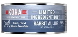 Koha Cat Limited Ingredient Pat Grain Free Rabbit 5.5oz.(Case of 24) - Pets Perfect