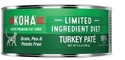 Koha Cat Limited Ingredient Pat Grain Free Turkey 3oz.(Case of 24) - Pets Perfect