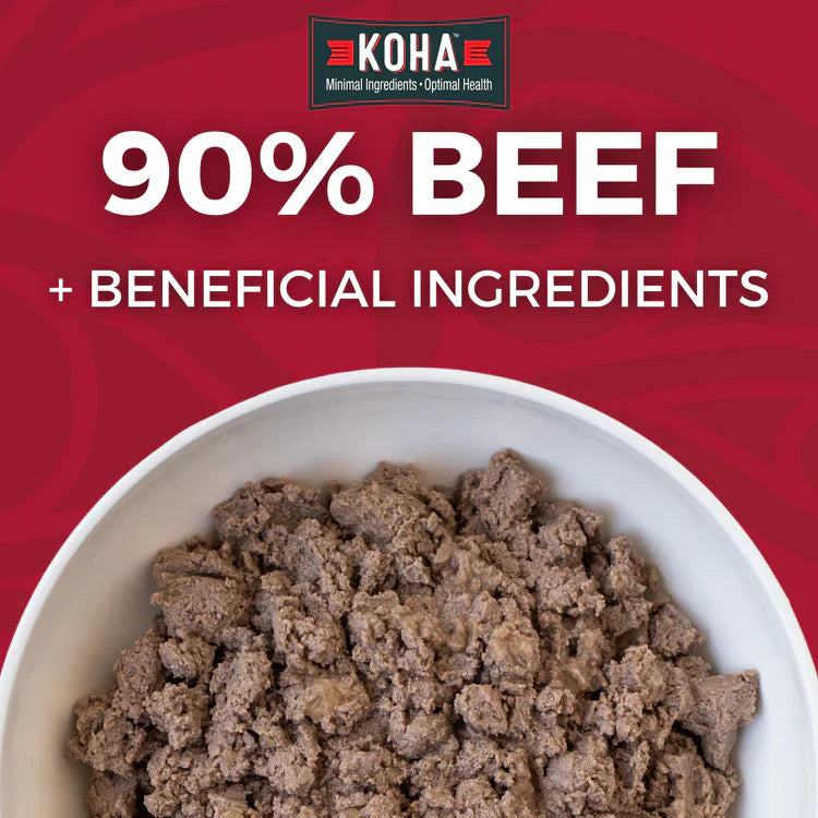 Koha Dog Limited Ingredient Grain Free 90% Beef 13oz. (Case of 12) - Pets Perfect