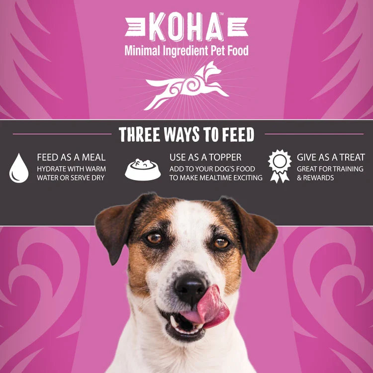 Koha Dog Grain-Free Raw Freeze-Dried Bites Pork 14 oz
