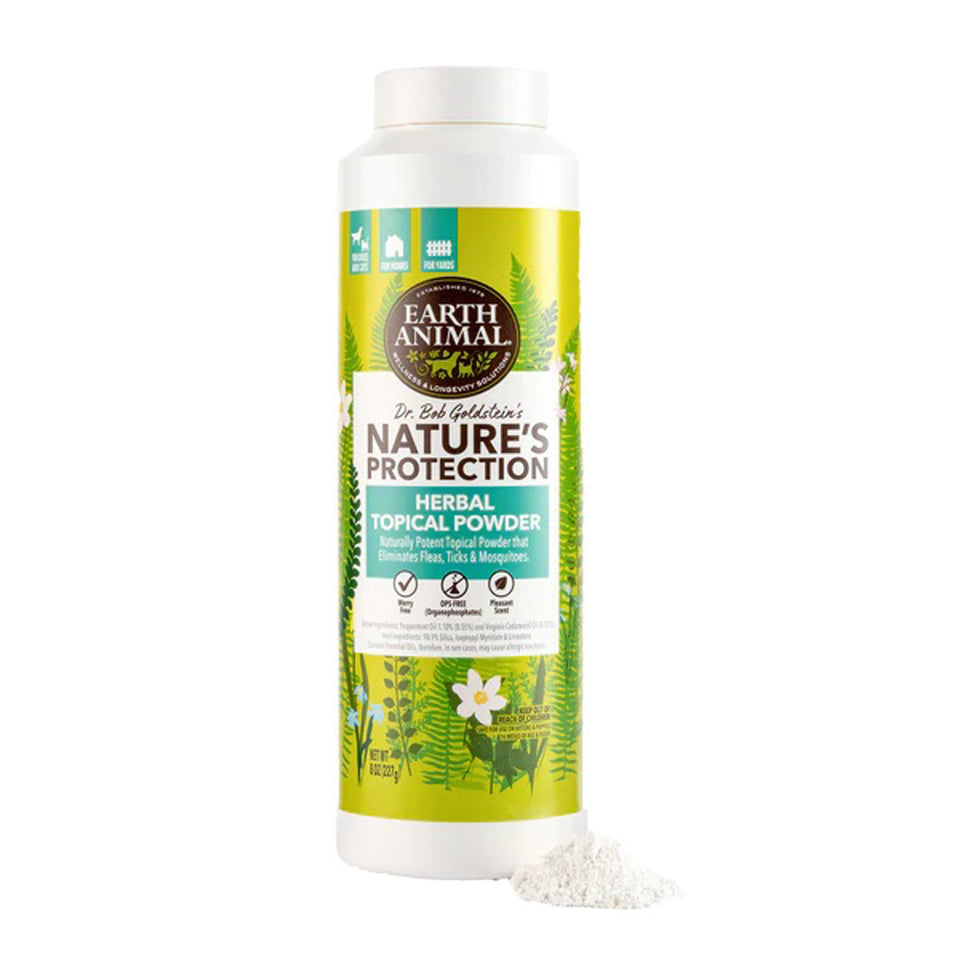 Earth Animal Natures Protection - Herbal Topical Powder - 8 oz