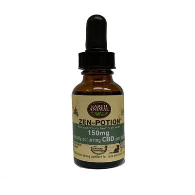 Earth Animal NatureS Comfort Potion For Dogs And Cats, Full Spectrum Hemp Oil Drops With Naturally Occurring Cbd, 150Mg