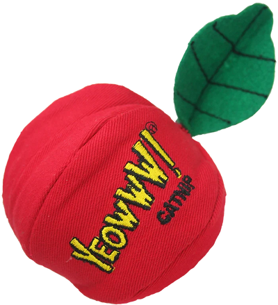 Yeowww! Apple Catnip Cat Toy, Red, Green