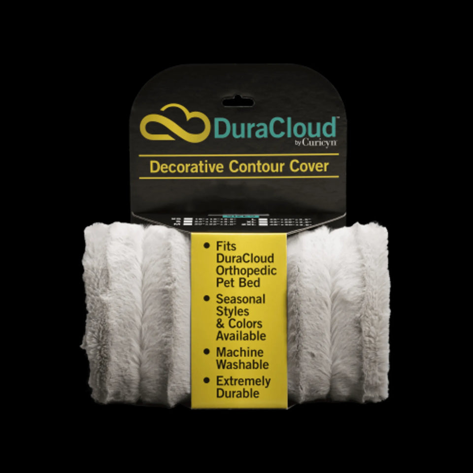 DuraCloud Orthopedic Pet Bed and Crate Pad Contour Cover, Charcoal/X-LARGE, view 28