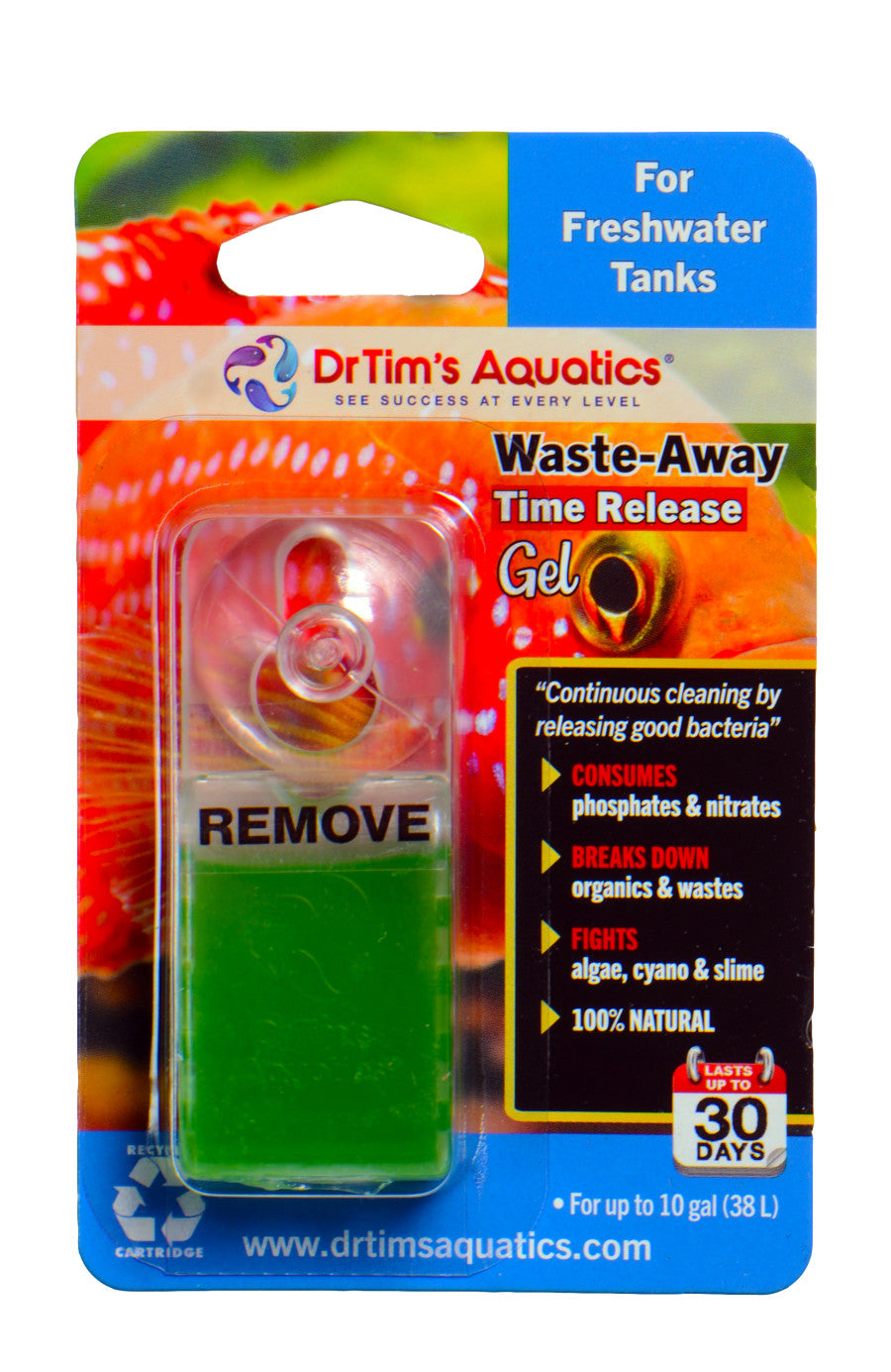 Dr. Tim's Aquatics Waste-Away Freshwater Time Release Gel Water Clarifier Small