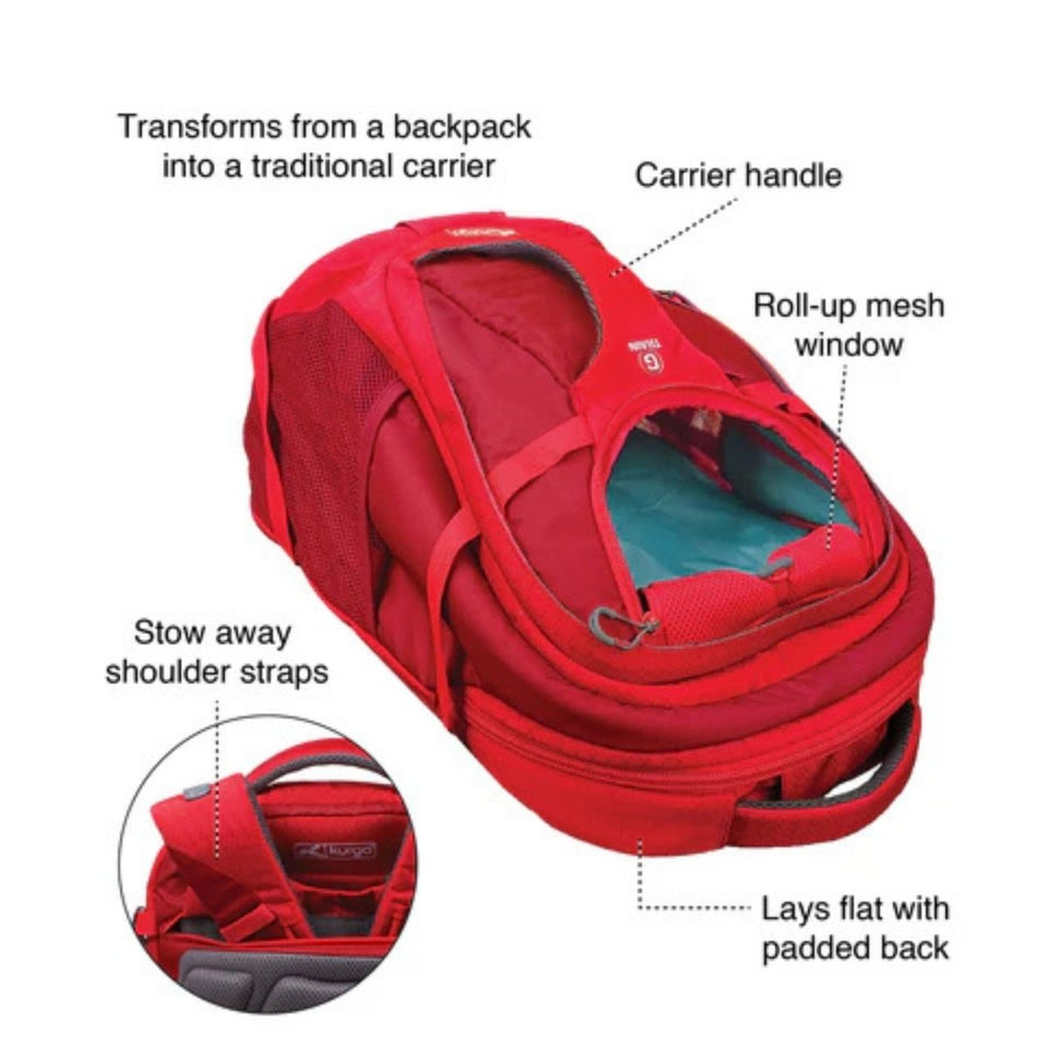 Kurgo Dog g-Train Backpack Red, view 3