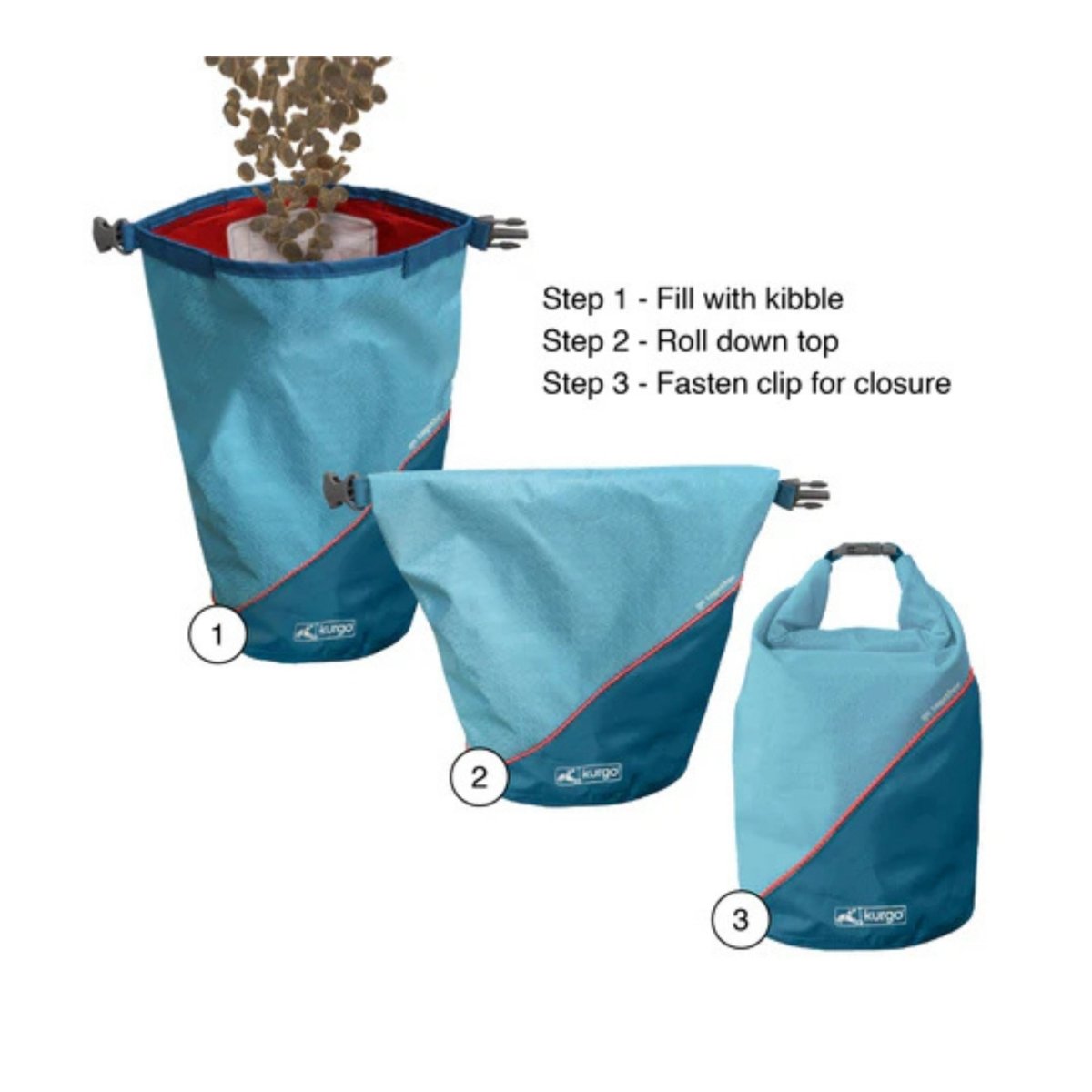 Kurgo Dog Kibble Carrier Blue - Pets Perfect
