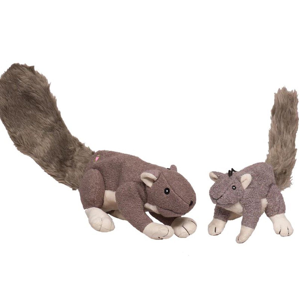 Huggle Hounds Dog Big Feller Squirrel Gray - Pets Perfect